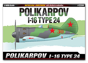 Polikarpov I-16 Type 24 ขนาด 1/48 ของ Academy
