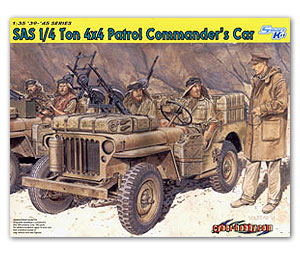 SAS 1/4 Ton 4x4 Patrol Commander's Car Ҵ 1/35 ͧ Dragon