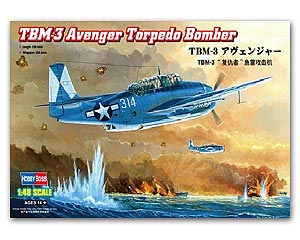 TBM-3 Avenger Torpedo Bomber  ͧԹԴ  Ҵ 1/48 ͧ Hobbyboss