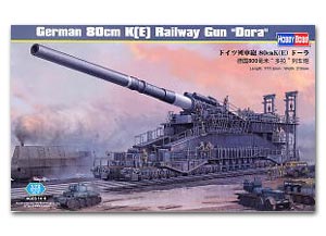 ׹˭öѹ German 80 cm K(E) Railway Gun "Dora"Ҵ 1/72 ͧ Hobbyboss
