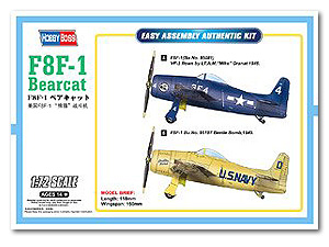 F8F-1 Bearcat   Ҵ 1/72  ͧ Hobbyboss