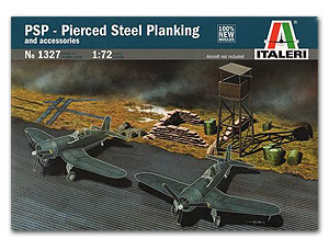 PSP - Pierced Steel Planking and acessories ขนาด 1/72 ของ Italeri