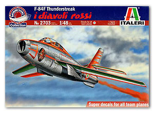 F-84F Thunderstreak "Diavoli Rossi"  Ҵ 1/48 ͧ Italeri
