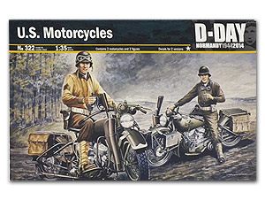 U.S. Motorcycles WWII(D-Day) Ҵ 1/35 ͧ Italeri