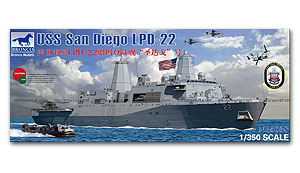ʹѺʹع¡Ţ鹺 LPD-22 USS San Diego Ҵ 1/350 ͧ Bronco