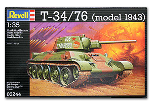 öѧҴҧ T-34/76 (model 1943) Ҵ 1/35 ͧ Revell axie