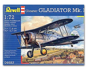 ͧԹѺ Gloster Gladiator Mk.1 Ҵ  1/72 ͧ Revell