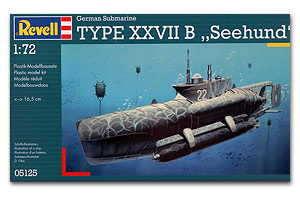German Submarine Type XXVIIB "Seehund" ขนาด 1/72 ของ Revell