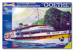㺾Ѵҹҧ Paddle Steamer  Rheindampfer "GOETHE" Ҵ 1/160 ͧ REVELL