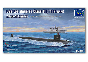 USS Los Angeles Class Flight I (688) Ҵ 1/350 ͧ Riich Model