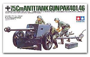 ׹˭öѧ 7.5 cm Antitank gun (PAK40/L46) Ҵ 1/35 ͧ Tamiya