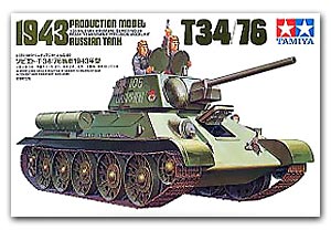 öѧҴҧ T-34/76-1943 Russian Medium Tank Ҵ 1/35 ͧ TAMIYA S