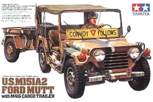 รถจี๊บ M151A2 W/CARGO TRAILER ขนาด 1/35 ของ Tamiya