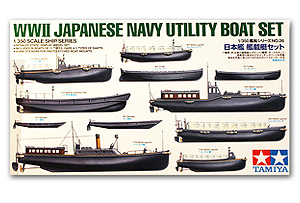 WWii Japanese Navy Utility Boat Set ขนาด 1/350 ของ Tamiya