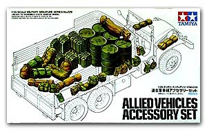 Allied Vehicle Accessory Set ขนาด 1/35 ของ Tamiya
