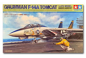 F-14A Tomcat (Late Model) Carrier Launch Set Ҵ 1/48 ͧ Tamiya