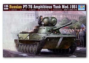 PT-76  Amphibious Tank Mod. 1951  öѧԹԹ Russian   Ҵ 1/35 ͧ Trumpeter