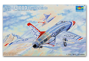 F-100D in Thunderbirds livery  Ҵ 1/32 ͧ Trumpeter