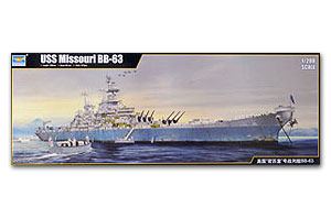 เรือประจัญบานอเมริกา มิสซูรี่  USS Missouri BB-63 ขนาด 1/200 ของ Trumpeter