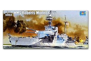 Royal Navy Monitor ship HMS Roberts(F40) ขนาด 1/350 ของ Trumpeter