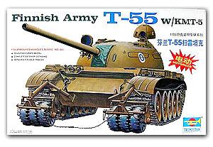 T-55 w/KMT-5 Ҵ 1/35 ͧ Trumpeter