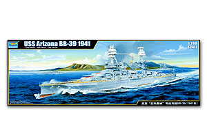 เรือประจัญบานอเมริกา อาริโซน่า  USS Arizona BB-39 ขนาด 1/200 ของ Trumpeter