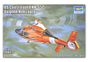 US Coast Guard HH-65C Dolphin Helicopter ขนาด 1/35 ของ Trumpeter