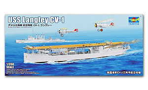เรือบรรทุกเครื่องบิน USS Langley CV-1 ขนาด 1/350 ของ Trumpeter