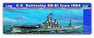 ͻШѭҹ USS.Iowa 1984 BB-61Ҵ 1/700 ͧ Trumpeter (Full Hull շͧ)
