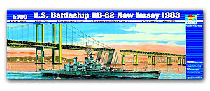 ͻШѭҹ USS. New Jersey 1983 BB-62 Ҵ 1/700 ͧ Trumpeter (Full Hull շͧ)