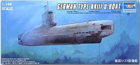 เรือดำน้ำเยอรมัน German Type XXIII U-Boat ขนาด 1/144 ของ Trumpeter
