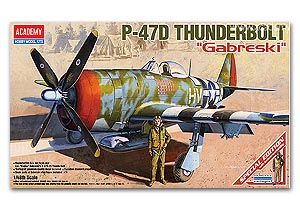 P-47D Thunderbolt "Gabreski"  Ҵ 1/48  ͧ Academy
