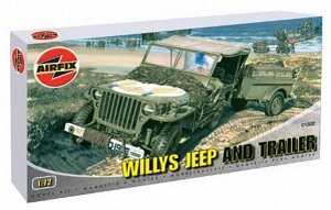 WILLYS MB JEEP & TRAILER Ҵ 1/72 ͧ Airfix
