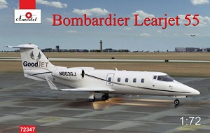 Bombardier Learjet 55 Ҵ 1/72 ͧ Amodel
