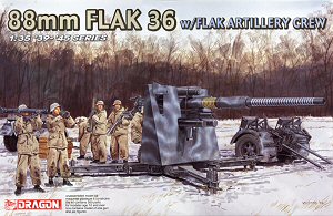 88mm Flak 36 w/Flak Artillery Crew and BONUS features Ҵ 1/35  ͧ Dragon
