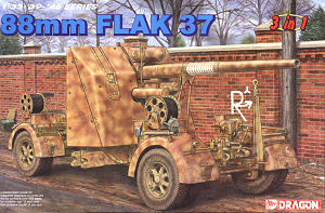 88mm FLAK 37 ( 3 in 1) Ҵ 1/35 ͧ Dragon