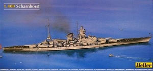 เรือลาดตระเวณชานฮอร์ส Scharnhorst ขนาด 1/400 ของ Heller
