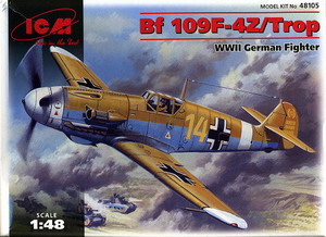 ͧԹѺ Messerschmitt BF109F-4Z/Trop Ҵ 1/48 ͧ ICM