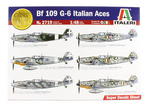 เครื่องบินขับไล่ BF-109 G-6 Italian Aces ขนาด 1/48 ของ Italeri