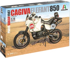 Cagiva Elefant 850 Paris-Dakar 1987 ขนาด 1/9 ของ Italeri