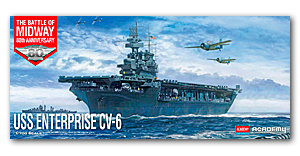 CV-6 USS Enterprise "Battle of Midway" Ҵ 1/700 ͧ Academy 