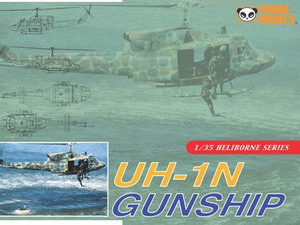 UH-1N Gun Ship ขนาด 1/35 จาก Panda หรือ ฮ.6 ก. ของทัพฟ้าไทย มีใช้งานกันทุกเหล่าทัพ 