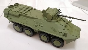 BTR3E1 ขนาด 1/35 resin ประกอบและทำสีสำเร็จ