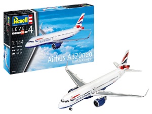 Airbus A320neo British Airways ขนาด 1/144 ของ Revell