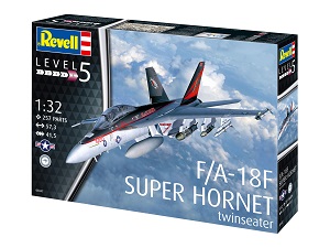 F-18 F/A-18F Super Hornet twinseater ขนาด 1/32 ของ Revell