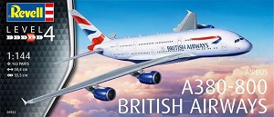 Airbus  A380-800 British Airways ขนาด 1/144 ของ Revell