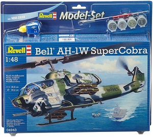 Bell AH-1W SuperCobra ขนาด 1/48 ของ Revell พร้อมสีและอุปกรณ์ abgx