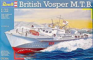 เรือเร็วตอร์ปิโดอังกฤษ British Vosper M.T.B. ขนาด 1/72 ของ Revell