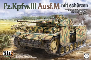 öѧҴҧ Pz.Kpfw.III Ausf.M mit Schürzen Ҵ 1/35 ͧ Takom