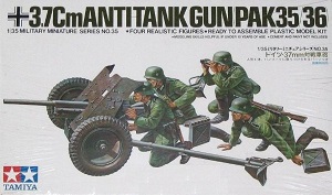 ׹˭öѧ Ҵ 3.7 cm Antitank gun PAK35/36 Ҵ 1/35 ͧ Tamiya
